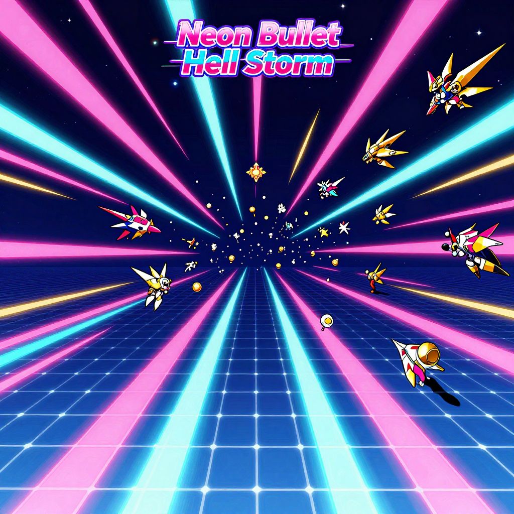 Neon Bullet Hell Storm
